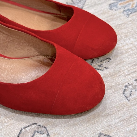 Halogen Women Sz 8.5 M Red Pump Leather Shoes - Picture 3 of 11